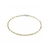 Bracelet homme chaîne tubulaire en or jaune BR913G