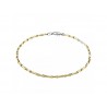 Bracelet homme chaîne tubulaire en or jaune BR913G