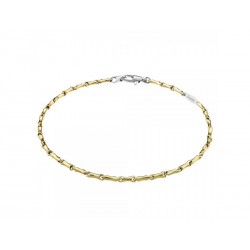 BR914G yellow gold tubular men's bracelet