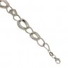 Bracelet chaîne femme en or blanc BR918B