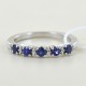 Riviera ring with sapphires and alternating diamonds 00282