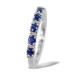 Riviera ring with sapphires and alternating diamonds 00282