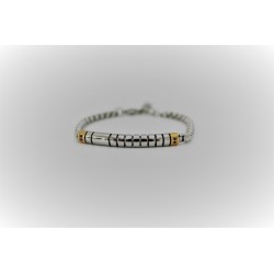 Armband herren silber und gold