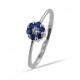 Ring mit Saphirrosette und zentralem Diamanten Orsini Gioielli 00307