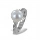 Gold ring with Freshwater Pearl 9.50-10.00 mm 00341