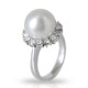 Anello Fiore di Perla australiana e Diamanti 00343