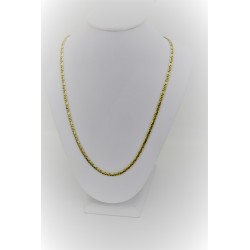 Collana in oro giallo 18 kt con maglia stretta