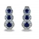 Sapphire trilogy earrings and diamond outline 00353