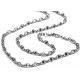 White gold men's chain necklace C1745B