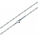 White gold tubular chain necklace C1774B