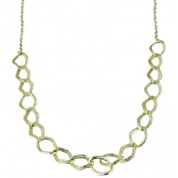 Goldkette für Damen mit rhomboiden Gliedern C1813G