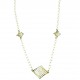 Woman's gold rolo chain necklace C1832BG