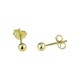 shiny sphere earrings in yellow gold O2002G