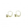 shiny sphere earrings with monachina hook in yellow gold O2004G