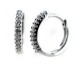 Small hoop earrings with diamonds Jewelery 00366