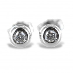 Large Cipollina light point earrings in white gold and diamonds ct. 0.12 G VS 00368