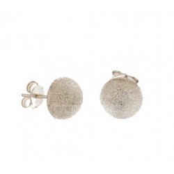 satin half sphere earrings O2026B