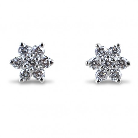 Boucles d'oreilles étoile de diamants Yamir grande collection étoile 00372