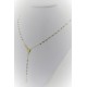 Necklace Rosary White and Yellow