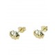 boucles d'oreilles coccinelle sculptées en or jaune O2036G