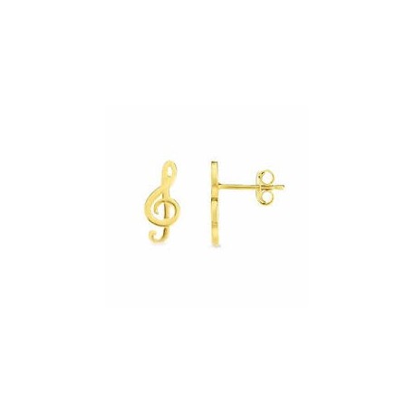 orecchini chiave di violino in oro giallo O2040G