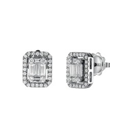 Boucles d'oreilles Salvini Jewels collection Magia en or blanc et diamants 0.30 ct 00375