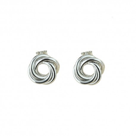 boucles d'oreilles boule en or blanc O2057B