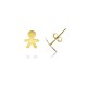 boucles d'oreilles bébé en or jaune O2061G