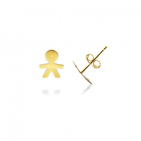 baby earrings in yellow gold O2061G