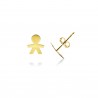 baby earrings in yellow gold O2061G