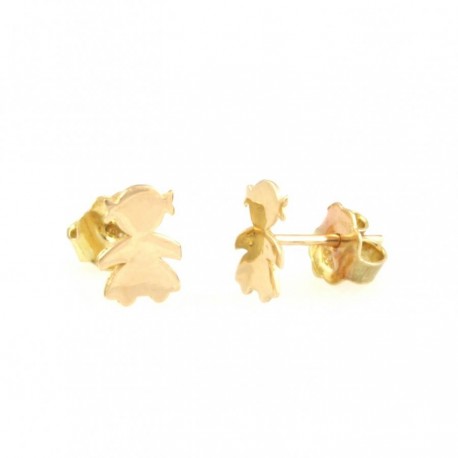 baby earrings in yellow gold O2064G