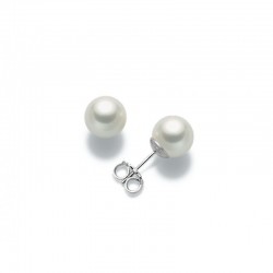 pearl earrings in white gold O2071B
