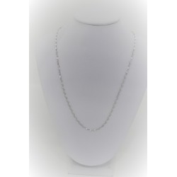 Collier trempé dans de l'or blanc 18 kt