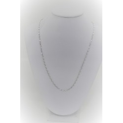 Necklace-laminated in white gold 18 kt