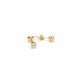 boucles d'oreilles point lumineux en or jaune O2092G