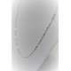 Necklace in white Gold Laminated