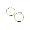 cercles de barillet ronds lisses en or jaune O2233G