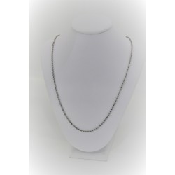 Collier Maille Rouleau Blanc