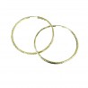 hoops carved barrel in yellow gold O2243G
