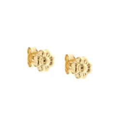 flower earrings in yellow gold O2273G
