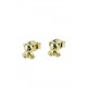 teddy bear earrings in yellow gold for girls O2274G