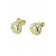 laughing sun earrings in yellow gold for girls O2278G