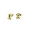 teddy bear earrings in yellow gold for girls O2291G