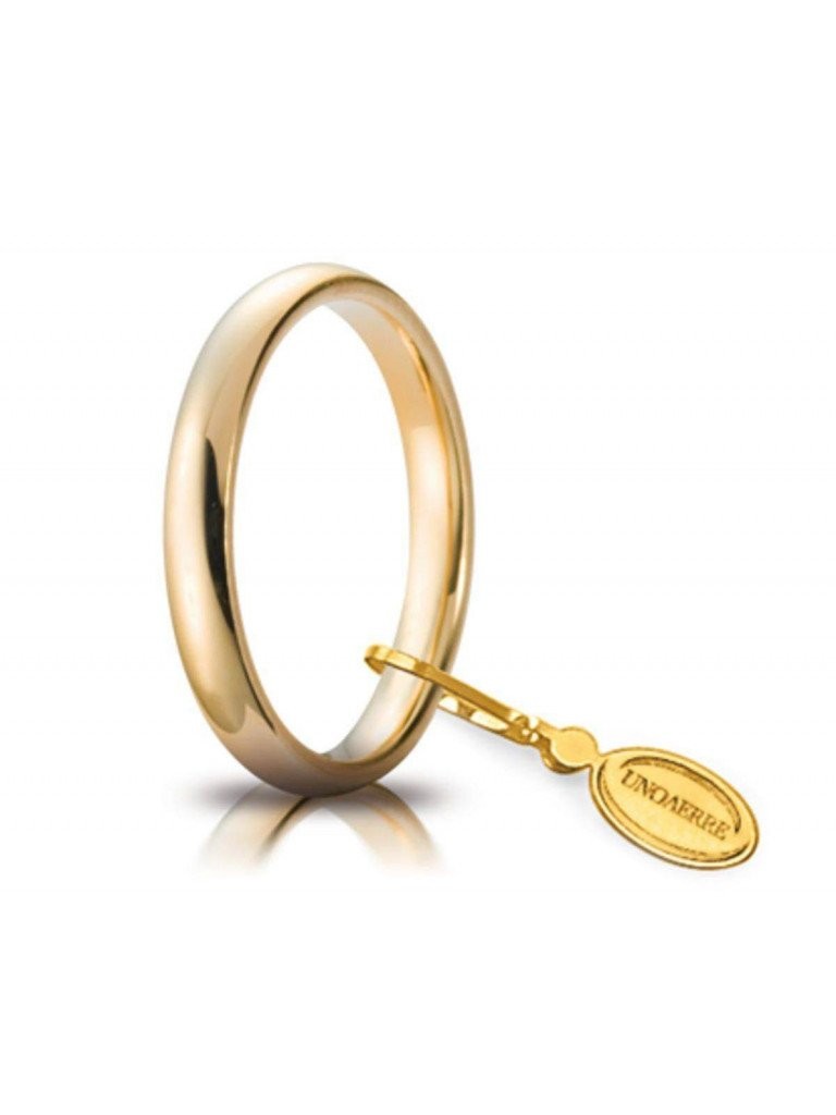 Fede comoda 3 mm oro giallo UNOAERRE