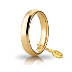 comfortable wedding band unoaerre 4 mm