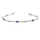 Bracelet tennis diamants et saphirs 00415