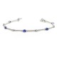 Tennis bracelet with diamonds and sapphires 00415
