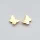 earrings with butterfly in yellow gold O2846G