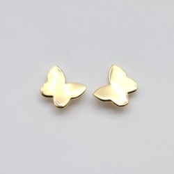 earrings with butterfly in yellow gold O2846G