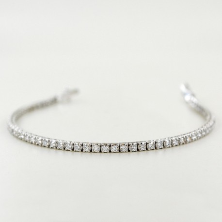 Bracelet tennis en or et diamants ct 2.14 couleur G VS 00418